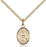 St. Julia Billiart Medal<br/>9267 Oval, Gold Filled