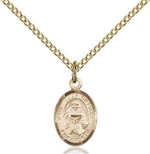 St. Julia Billiart Medal<br/>9267 Oval, Gold Filled