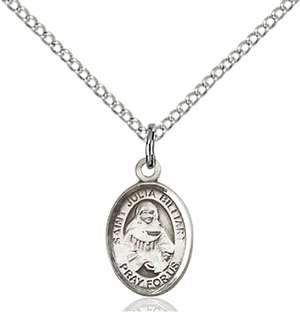 St. Julia Billiart Medal<br/>9267 Oval, Sterling Silver