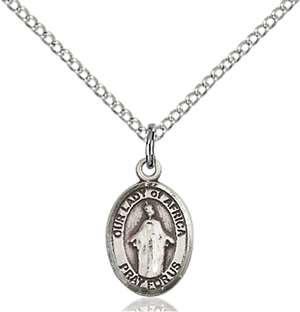 Our Lady of Africa Medal<br/>9269 Oval, Sterling Silver
