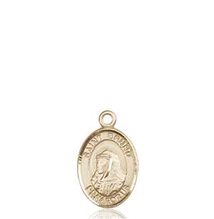 St. Bruno Medal<br/>9270 Oval, 14kt Gold