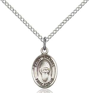 St. Sharbel Medal<br/>9271 Oval, Sterling Silver