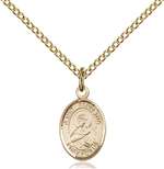 St. Perpetua Medal<br/>9272 Oval, Gold Filled