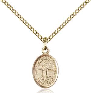 St. Isidore the Farmer Medal<br/>9276 Oval, Gold Filled