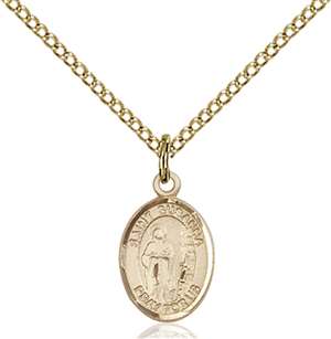 St. Susanna Medal<br/>9280 Oval, Gold Filled