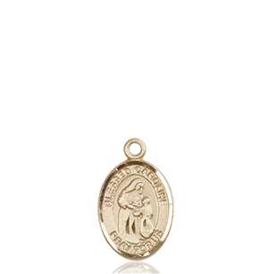 Blessed Caroline Gerhardinger Medal<br/>9281 Oval, 14kt Gold