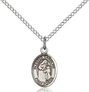Blessed Caroline Gerhardinger Medal<br/>9281 Oval, Sterling Silver