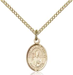 Blessed Karolina Kozkowna Medal<br/>9283 Oval, Gold Filled