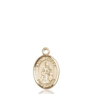 St. Angela Merici Medal<br/>9284 Oval, 14kt Gold