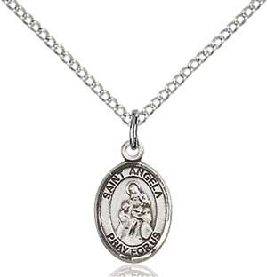 St. Angela Merici Medal<br/>9284 Oval, Sterling Silver