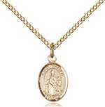 St. Walter of Pontnoise Medal<br/>9285 Oval, Gold Filled