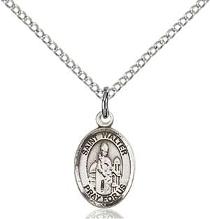 St. Walter of Pontnoise Medal<br/>9285 Oval, Sterling Silver