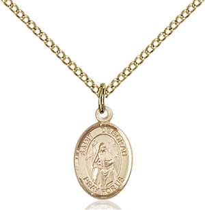 St. Deborah Medal<br/>9286 Oval, Gold Filled