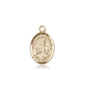 Our Lady of Lourdes Medal<br/>9288 Oval, 14kt Gold