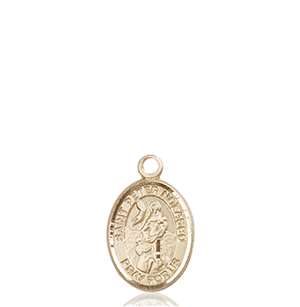 St. Peter Nolasco Medal<br/>9291 Oval, 14kt Gold