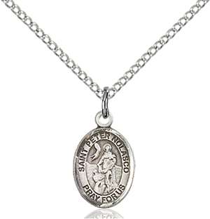 St. Peter Nolasco Medal<br/>9291 Oval, Sterling Silver