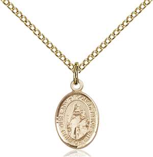 Our Lady of Consolation Medal<br/>9292 Oval, Gold Filled