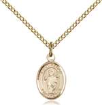 St. Aedan of Ferns Medal<br/>9293 Oval, Gold Filled