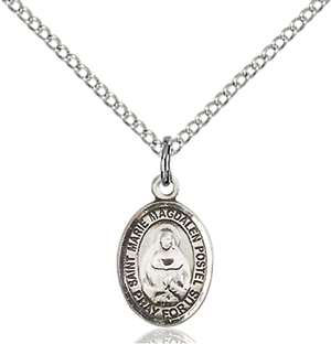 St. Marie Magdalen Postel Medal<br/>9294 Oval, Sterling Silver