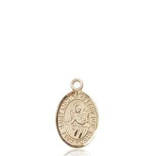 St. Lidwina of Schiedam Medal<br/>9297 Oval, 14kt Gold