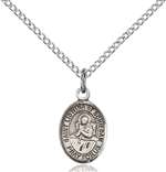 St. Lidwina of Schiedam Medal<br/>9297 Oval, Sterling Silver