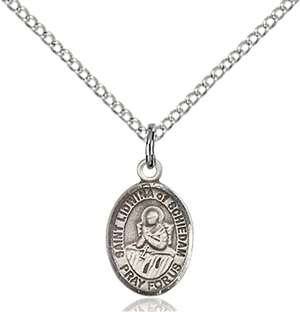 St. Lidwina of Schiedam Medal<br/>9297 Oval, Sterling Silver