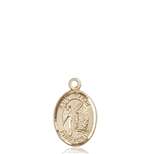 St. Fiacre Medal<br/>9298 Oval, 14kt Gold