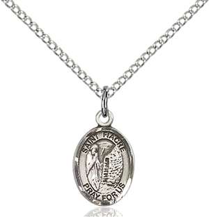 St. Fiacre Medal<br/>9298 Oval, Sterling Silver
