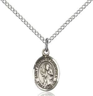 St. Joseph Of Arimathea Medal<br/>9300 Oval, Sterling Silver