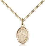 St. Margaret of Cortona Medal<br/>9301 Oval, Gold Filled