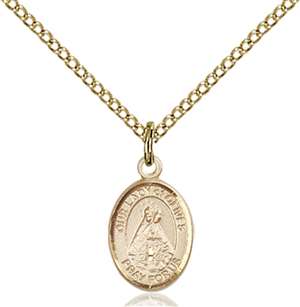 Our Lady of Olives Medal<br/>9303 Oval, Gold Filled