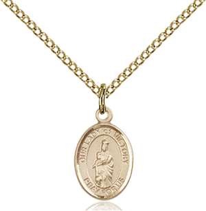 Our Lady of Victory Medal<br/>9306 Oval, Gold Filled