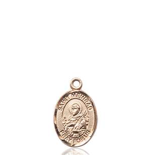 St. Meinrad Of Einsideln Medal<br/>9307 Oval, 14kt Gold