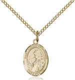 St. Finnian of Clonard Medal<br/>9308 Oval, Gold Filled