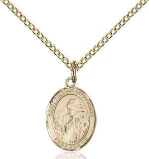 St. Finnian of Clonard Medal<br/>9308 Oval, Gold Filled