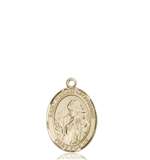 St. Finnian of Clonard Medal<br/>9308 Oval, 14kt Gold