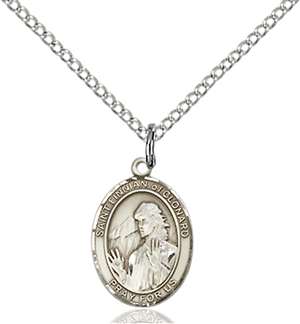 St. Finnian of Clonard Medal<br/>9308 Oval, Sterling Silver