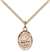 St. Rosalia Medal<br/>9309 Oval, Gold Filled