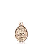 St. Rosalia Medal<br/>9309 Oval, 14kt Gold