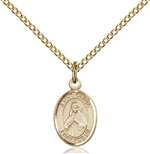 St. Olivia Medal<br/>9312 Oval, Gold Filled