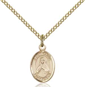 St. Olivia Medal<br/>9312 Oval, Gold Filled