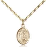 St. Zoe of Rome Medal<br/>9314 Oval, Gold Filled