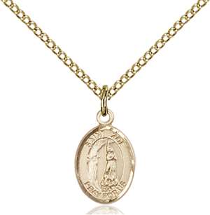 St. Zoe of Rome Medal<br/>9314 Oval, Gold Filled