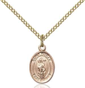 St. Ronan Medal<br/>9315 Oval, Gold Filled