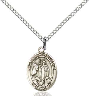 St. Anthony of Egypt Medal<br/>9317 Oval, Sterling Silver