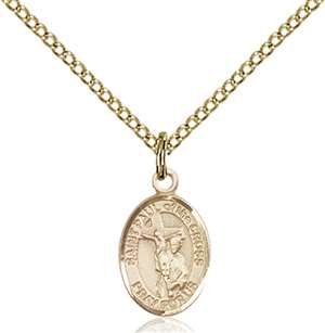 St. Paul of the Cross Medal<br/>9318 Oval, Gold Filled