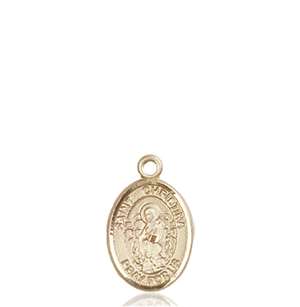 St. Christina the Astonishing Medal<br/>9320 Oval, 14kt Gold