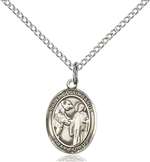 St. Columbanus Medal<br/>9321 Oval, Sterling Silver