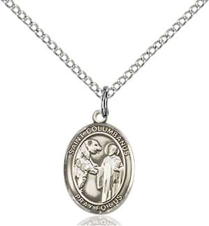 St. Columbanus Medal<br/>9321 Oval, Sterling Silver