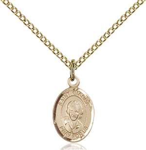 St. Gianna Medal<br/>9322 Oval, Gold Filled